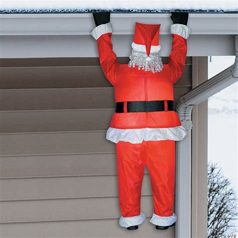 blow up hanging santa